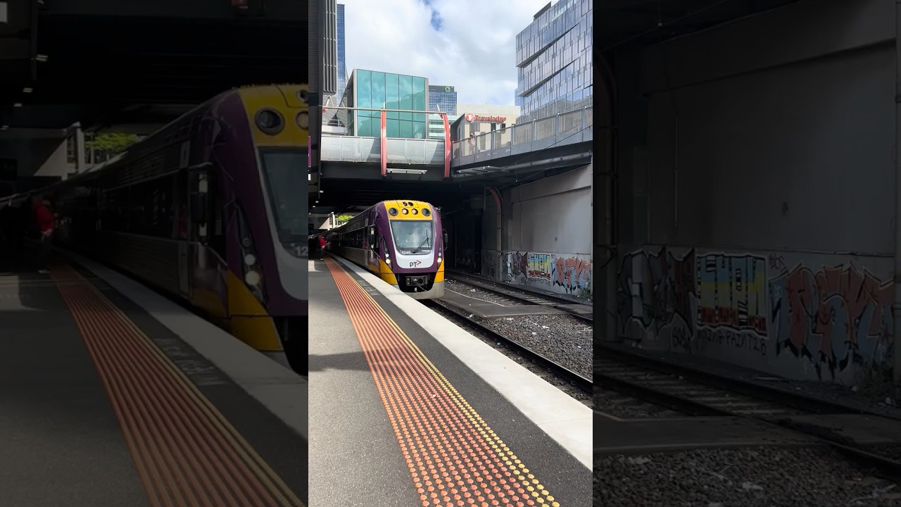 V/Line VL45 & VL112 Departing Southern Cross Station to South Geelong 