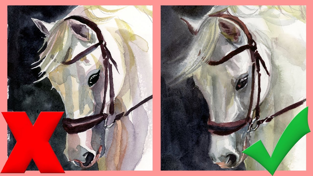 Watercolor Dos and Dont's - The Importance of Blending