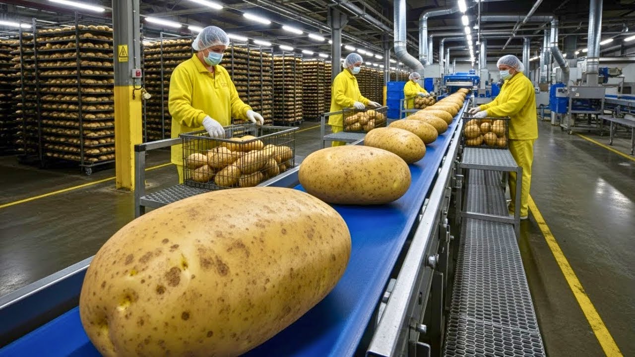 Inside the Modern Potato-Chip Factory: From Farm Potatoes to Crispy Snacks Worldwide | Full Process