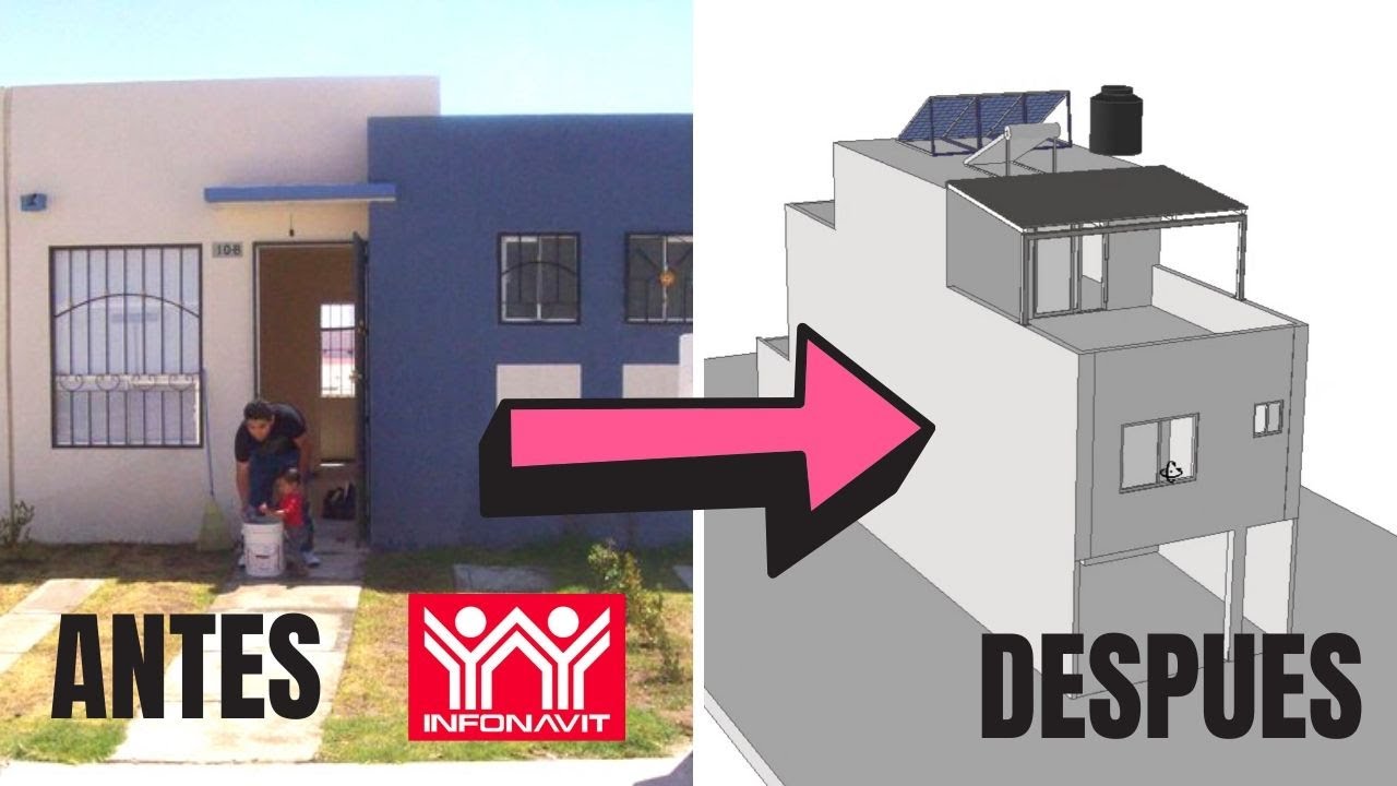 CONVERTIMOS NUESTRA CASITA DE INFONAVIT EN UNA CASA TIPO RESIDENCIAL | TERRENO DE 4.5 M X 16 M