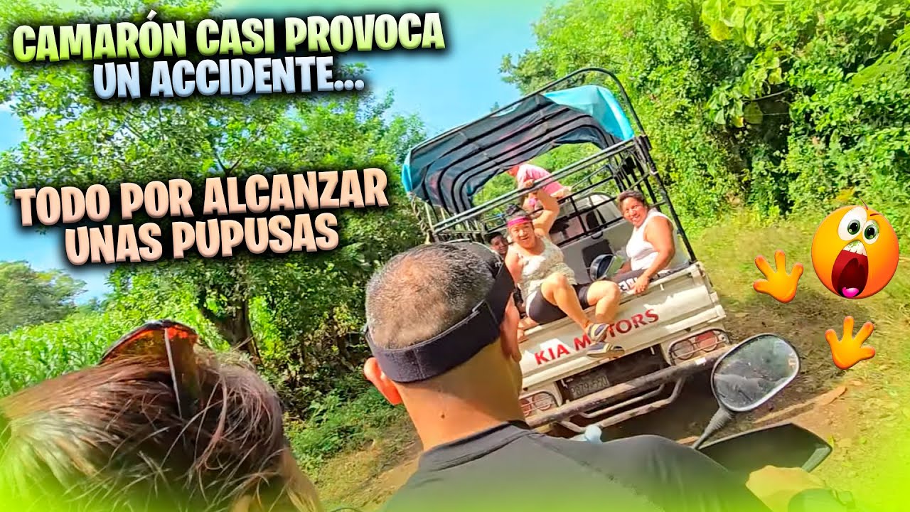 Este largo camino nos ha dado hambre pero ya no podemos parar así que miren como toco comer
