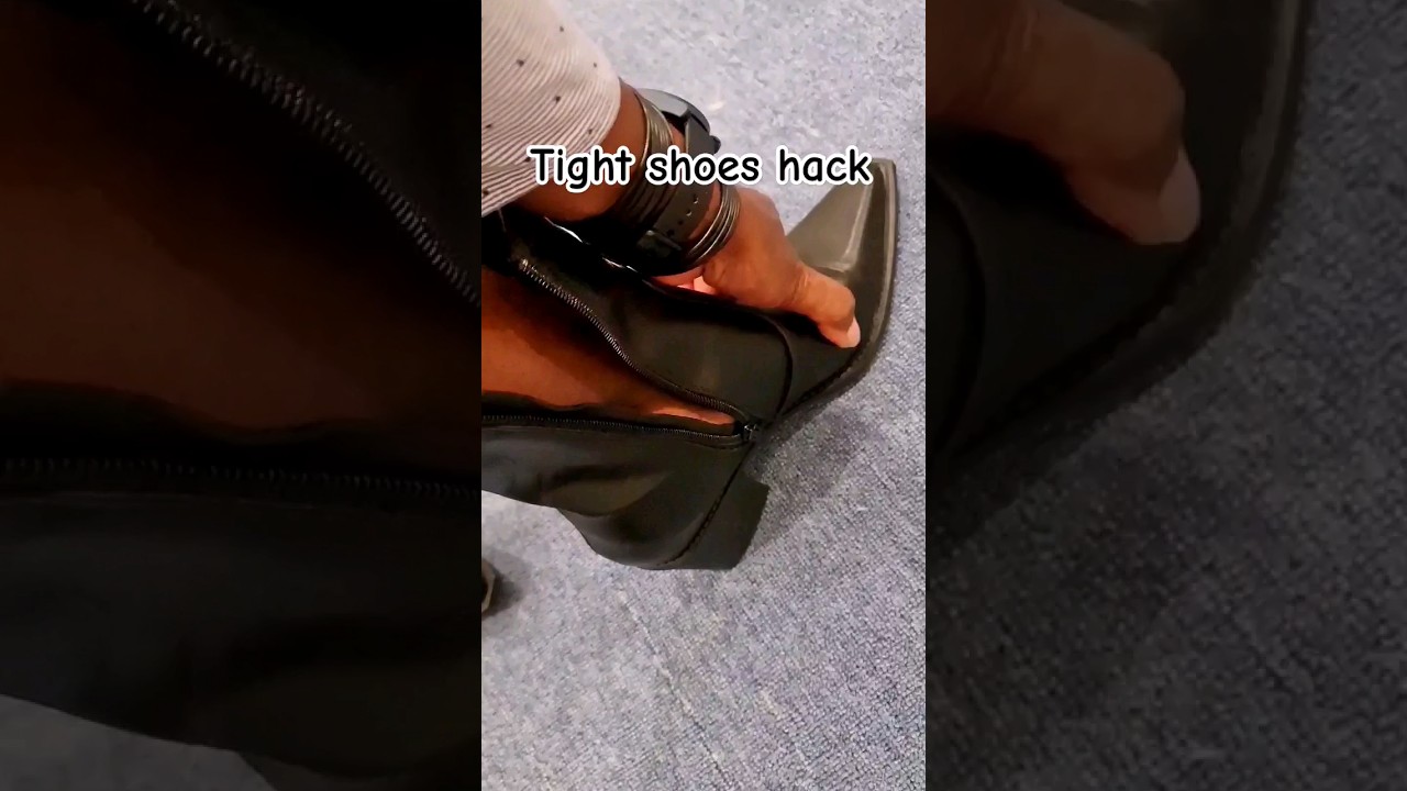 Hack for your tight shoes 👠 👞 #shortsvideo #shortsyoutube #tipsandtricks #hacks #fashion #howto
