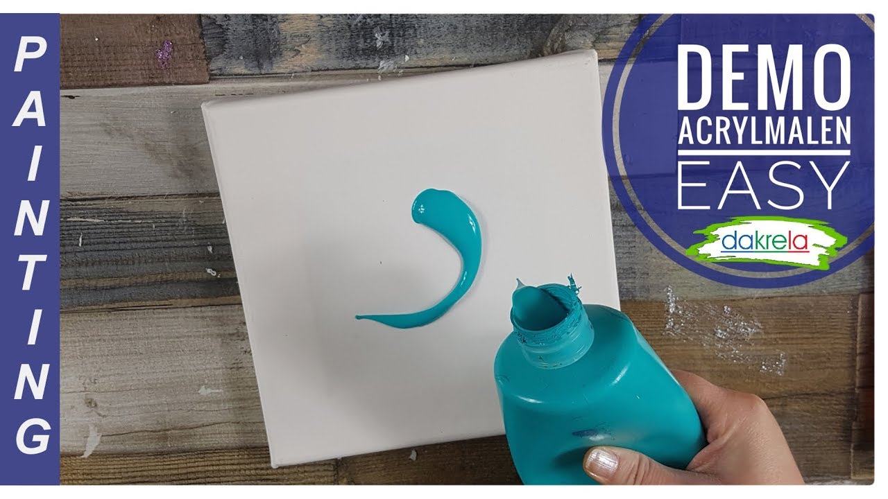 Abstrakte Acrylmalerei Demonstration | Project Mondaypainting Day #1