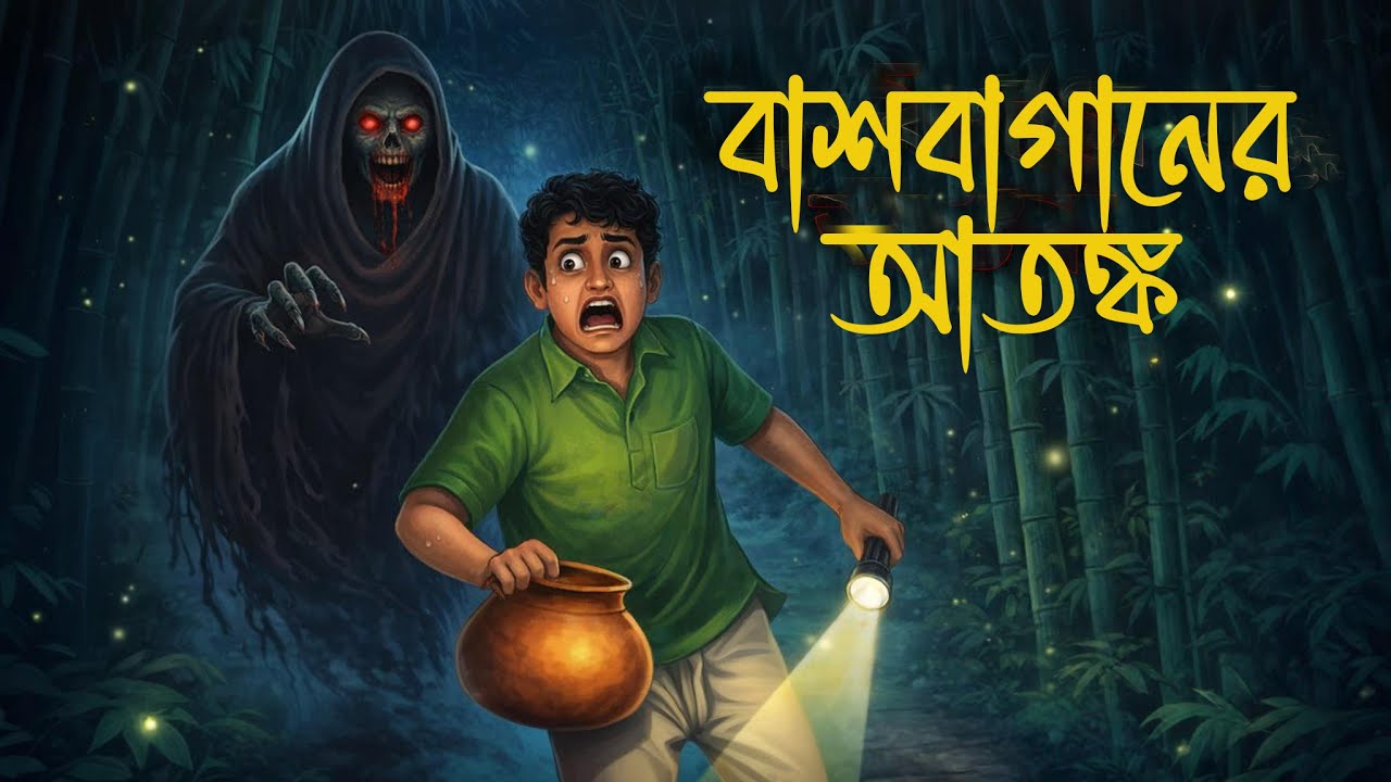 বাশ বাগানের আতঙ্ক | গভীর রাতের ভয়ংকর ঘটনা| Bangla Horror Cartoon Story
