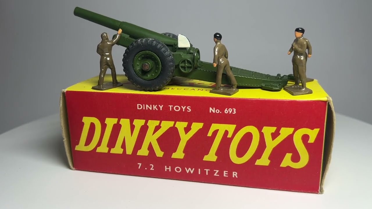 Vintage Dinky Toy 693 7.2 Howizter Gun (1958-70) Available to buy in my store, link in description