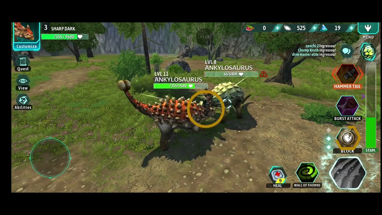 Jogando Dino tamers pela primeira vez no canal 