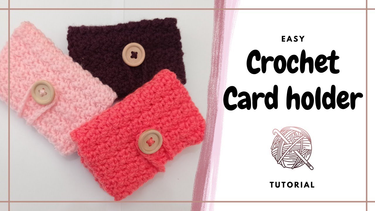Crochet card holder / card wallet || Tutorial