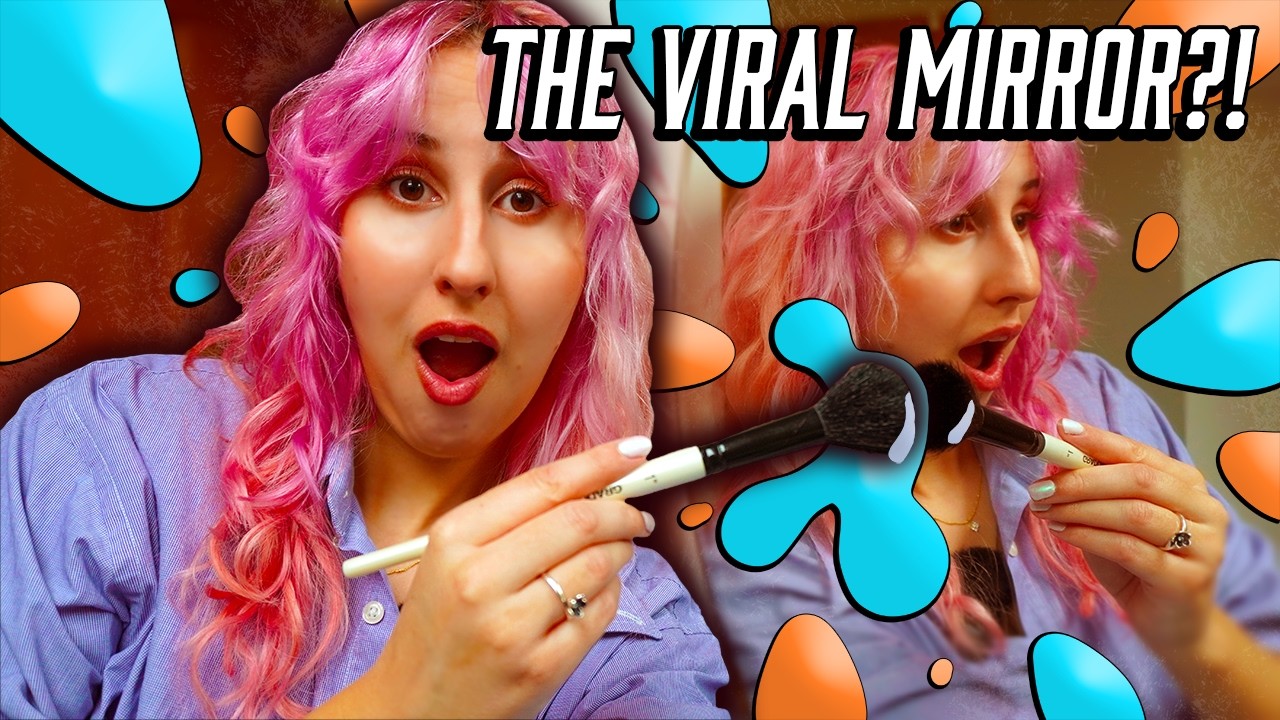 I Tried Recreating the VIRAL Ocean Mirror with Acrylic Paint (Evan and Katelyn made me do it)