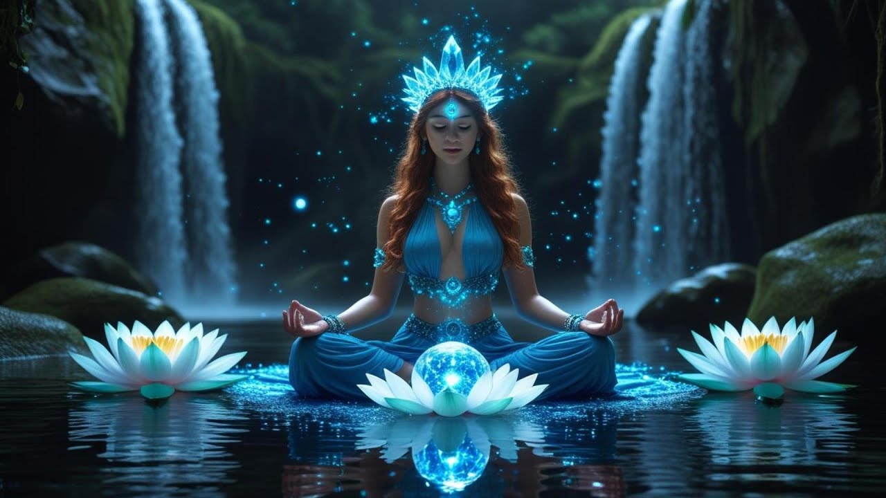 Ethereal Gaia Meditation Music | Mystic Blue Energy | Open Throat Chakra & Release Blockages