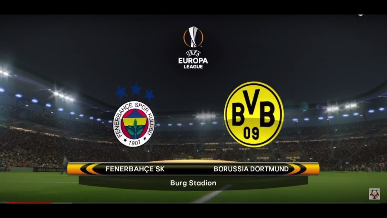 PES 2018 (PS4) Europa League Borussia Dortmund v Fenerbahce Group stage Game 1