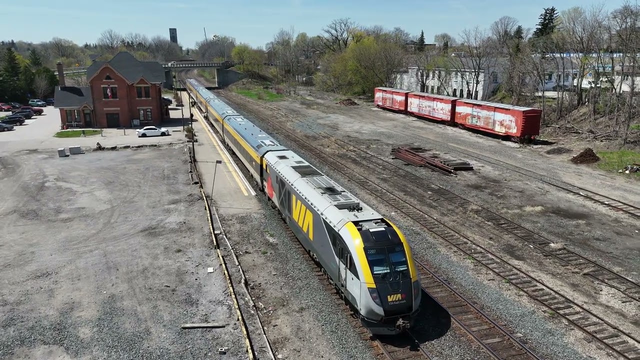 RAILREEL Tons Of Trains CN VIA CPKC OSR Woodstock Ontario April 23 2026