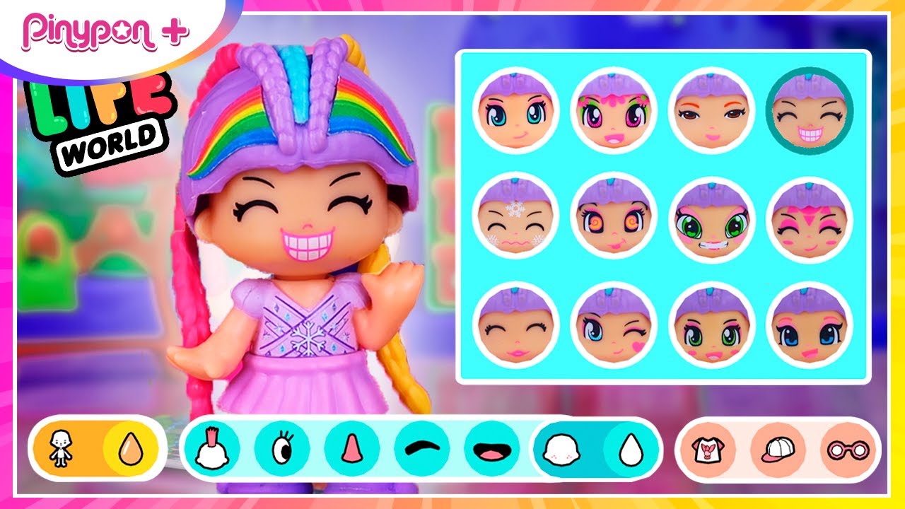 ¡TOCA BOCA LIFE WORLD en la VIDA REAL! ¡Cambio de look total!  🌈 ¡Pinypon Plus!