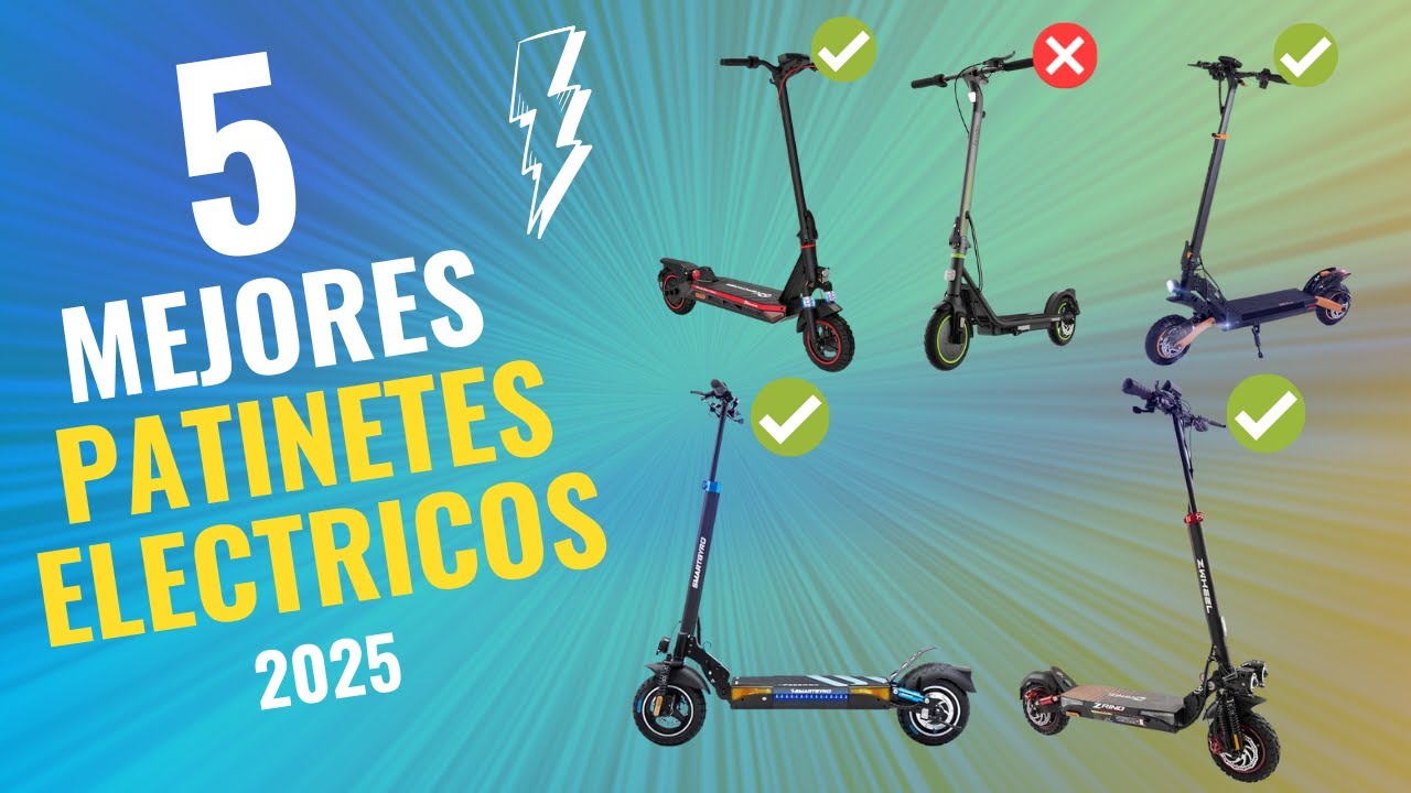&iexcl;NO COMPRES un Patinete El&eacute;ctrico sin ver ESTO! 🛴😱 Los 5 MEJORES de 2025 a PRECIOS INCRE&Iacute;BLES 🔥
