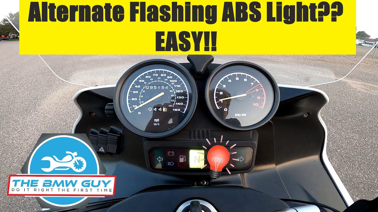 Диагностика мигающей лампы ABS на мотоцикле BMW. ЛЕГКАЯ, своими руками.