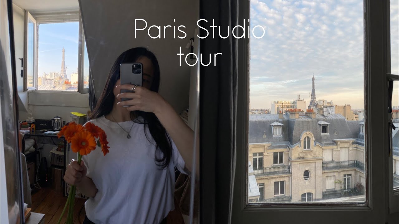 Paris vlog | 파리유학생 브이로그 /  16구 에펠뷰 옥탑 방 스튜디오 / 16e PARIS STUDIO TOUR