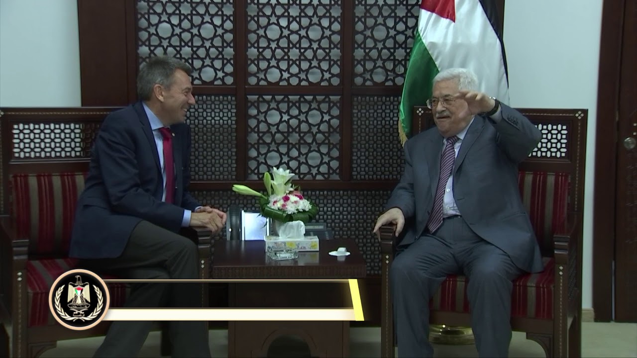 President Abbas meets with president of the
 International Committee of the Red Cross Peter Maurer