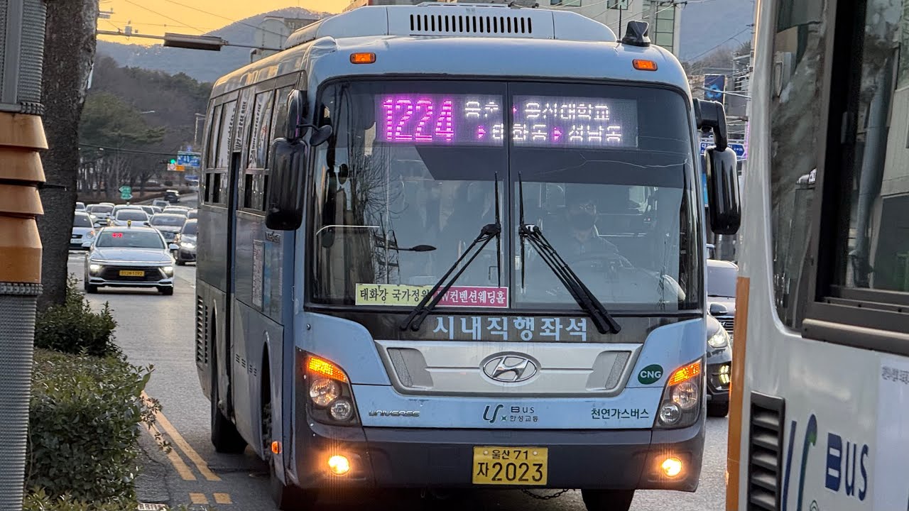 [현재는 대차] 울산1224번 14년식 예비차량(2023) 주행영상 (한성교통 14년식 전멸)