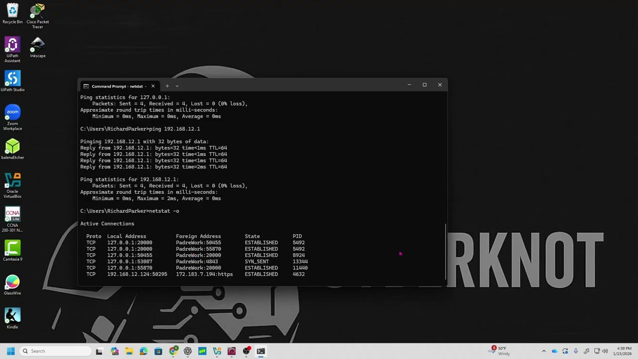Command line troubleshooting