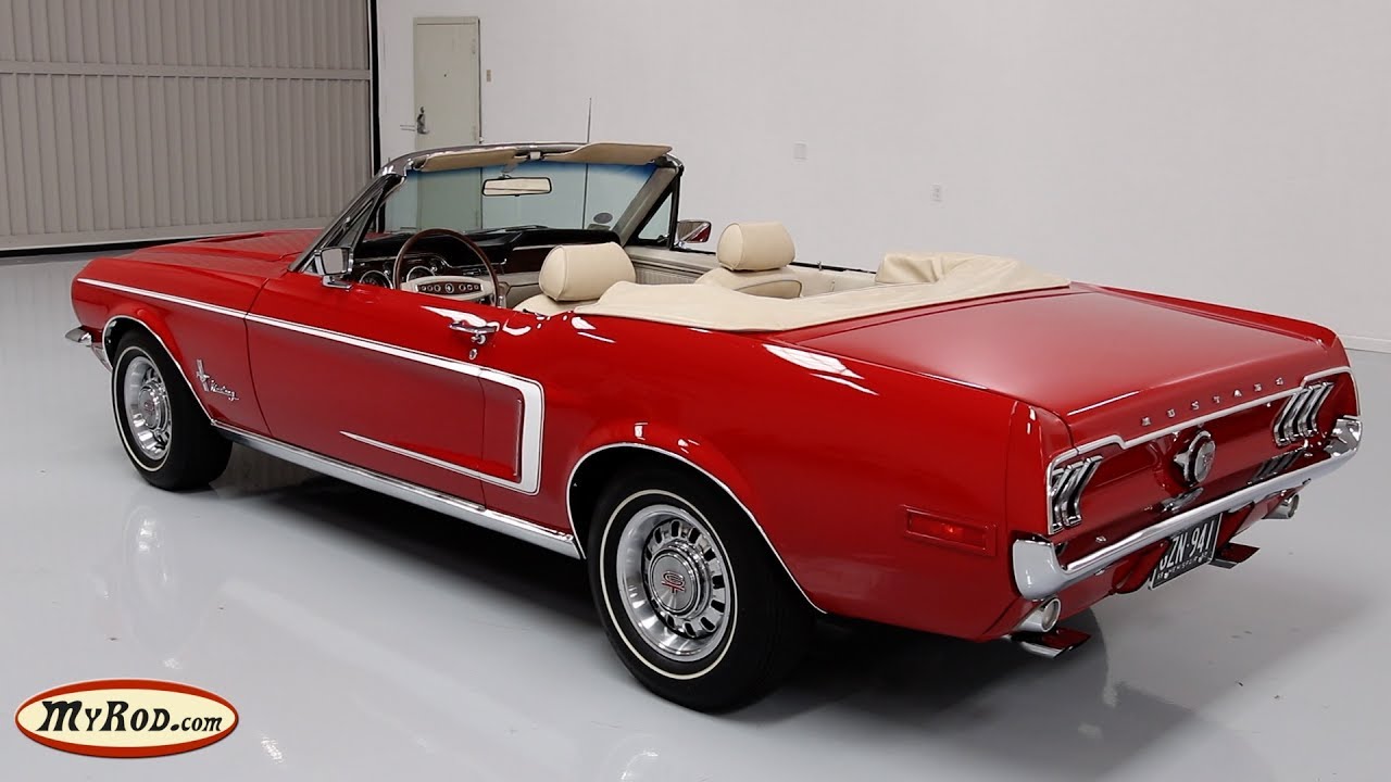 1968 Mustang Luxury Convertible with GT options - MyRod.com