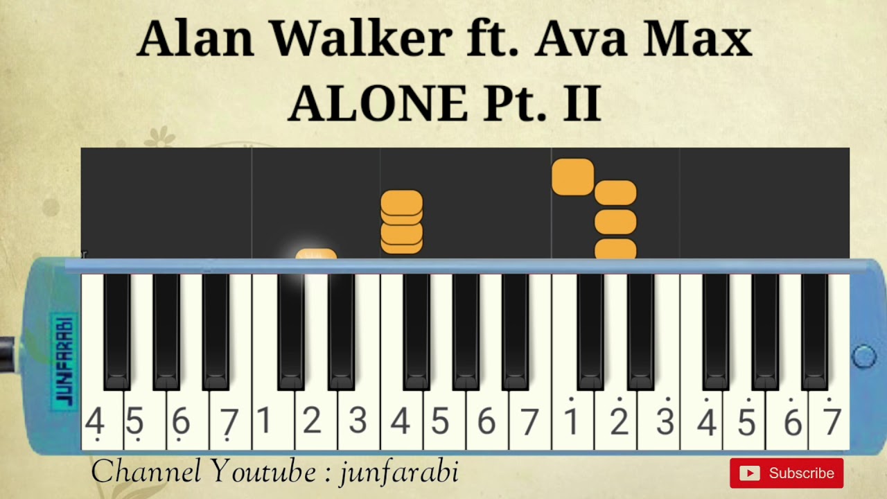 Alan Walker ft. Ava Max - ALONE Pt  II - not pianika