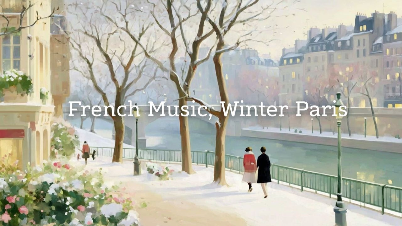 Winter French Instrumental Jazz ❄️ Paris Café Music for a Soft Snowy Day