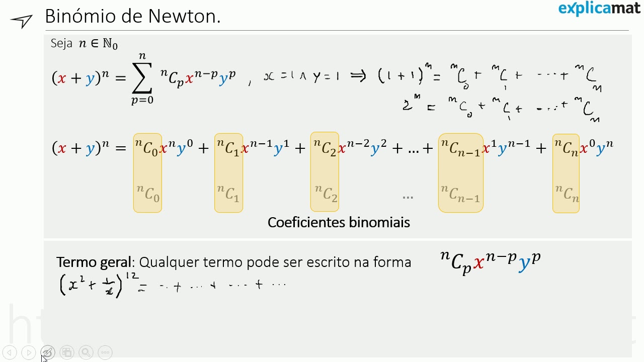 Binómio de Newton | Desenvolvimento e Termo Geral