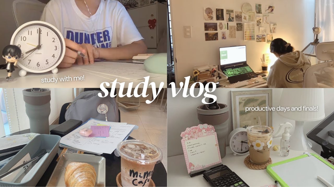 study vlog✐⋆˚ I finals week, visiting cafes & chill productive days ~