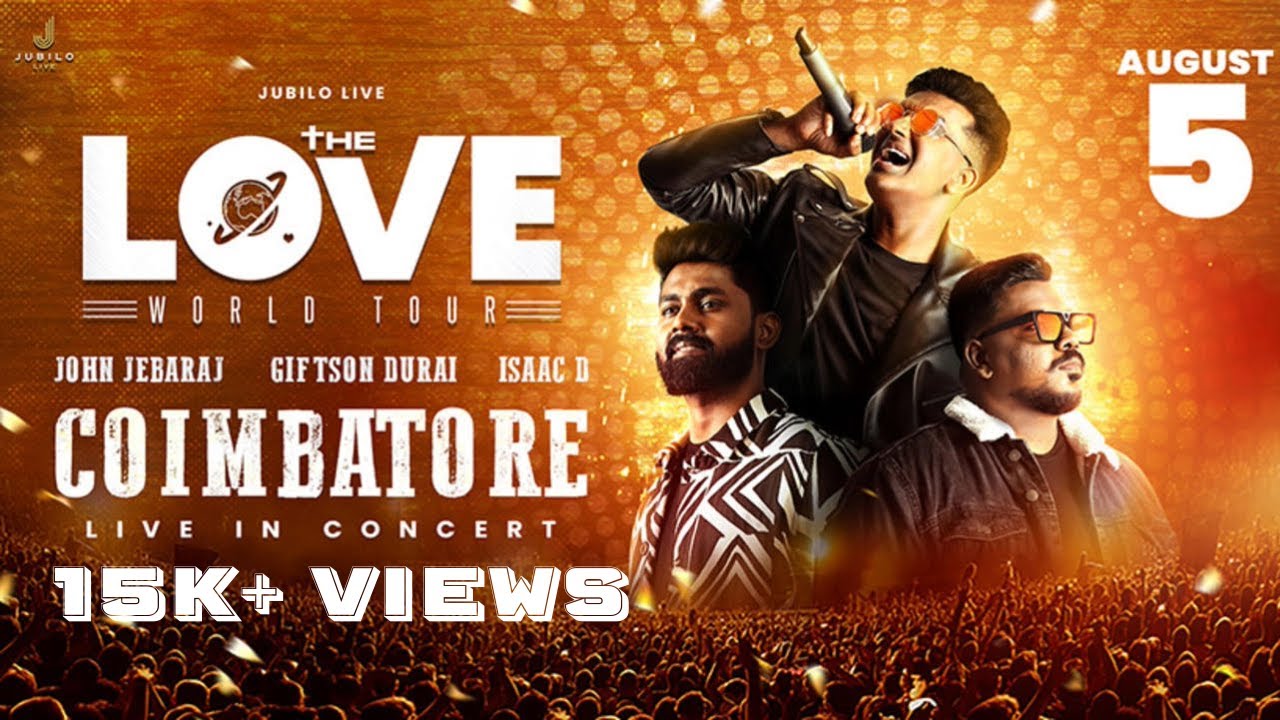 John Jebaraj, Issac D & Giftson Durai Entry || The Love World Tour Concert || Chris and Charis