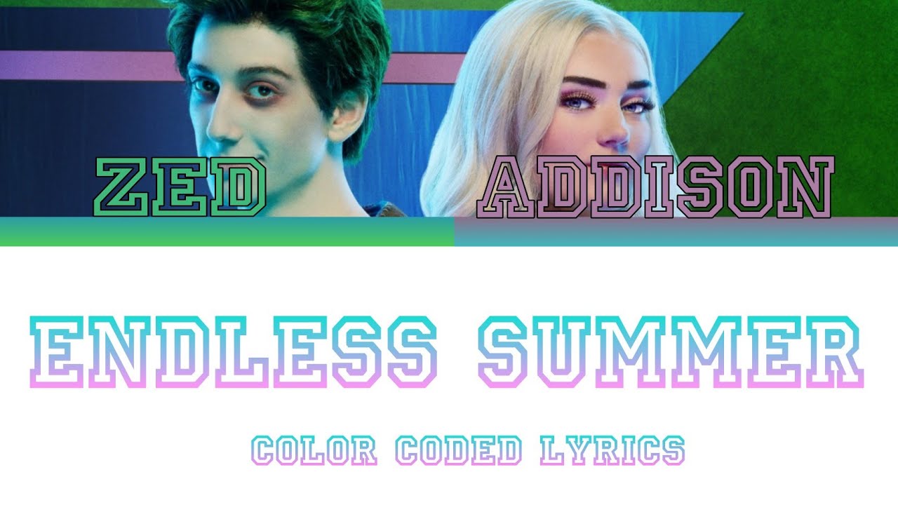 Meg Donnelly & Milo Manheim - Endless Summer (ZOMBIES: The Re-animated Series) [Color Coded Lyrics]