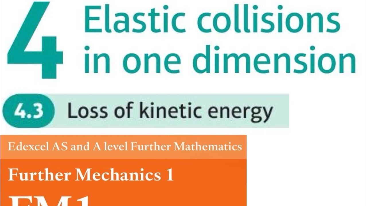 Edexcel Further Maths FM1 Chapter 4.3 - Loss of Kinetic Energy
