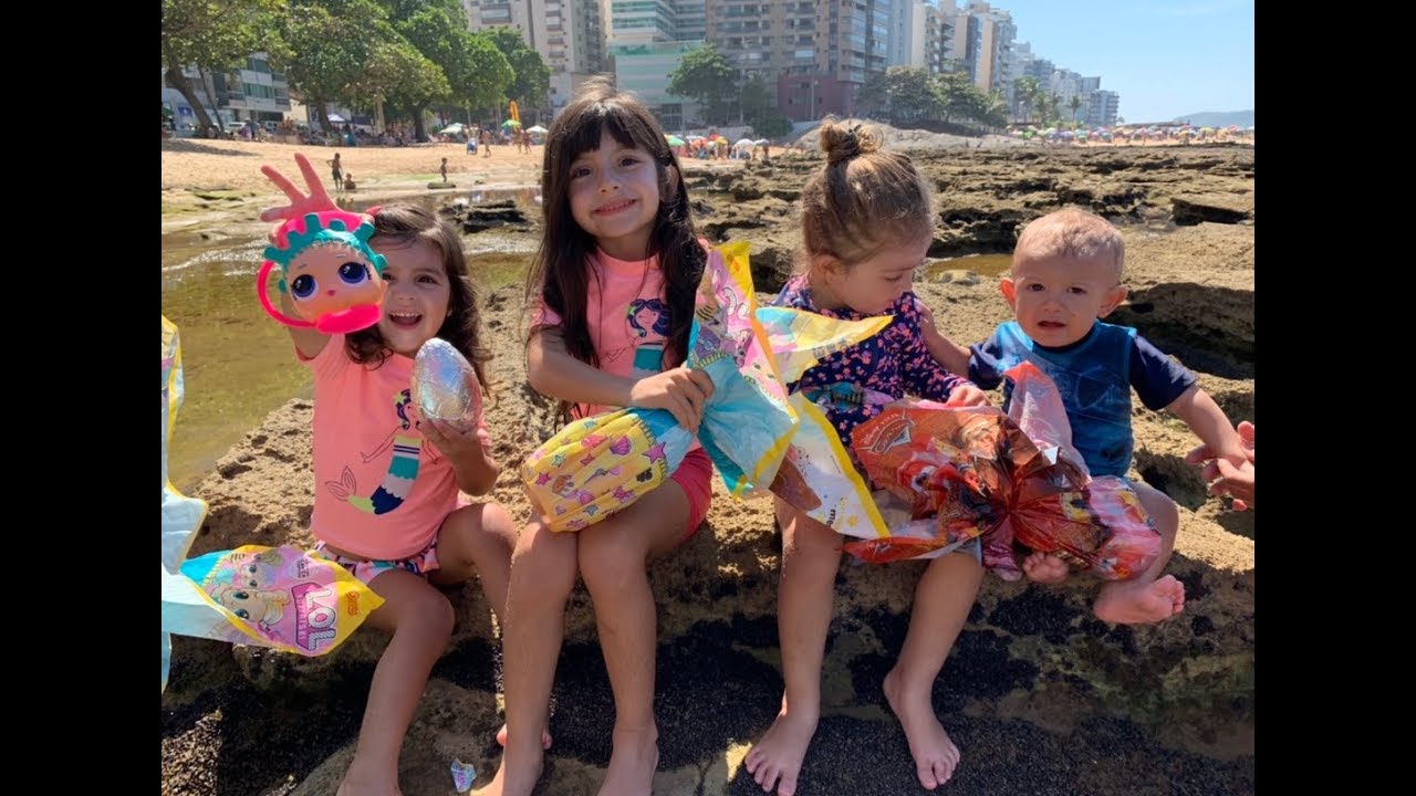 Encontramos ovos de páscoa no mar
