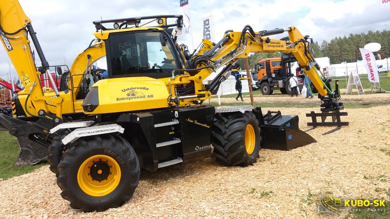 New JCB HYDRADIG 110W excavator walkaround | ELMIA WOOD 2017