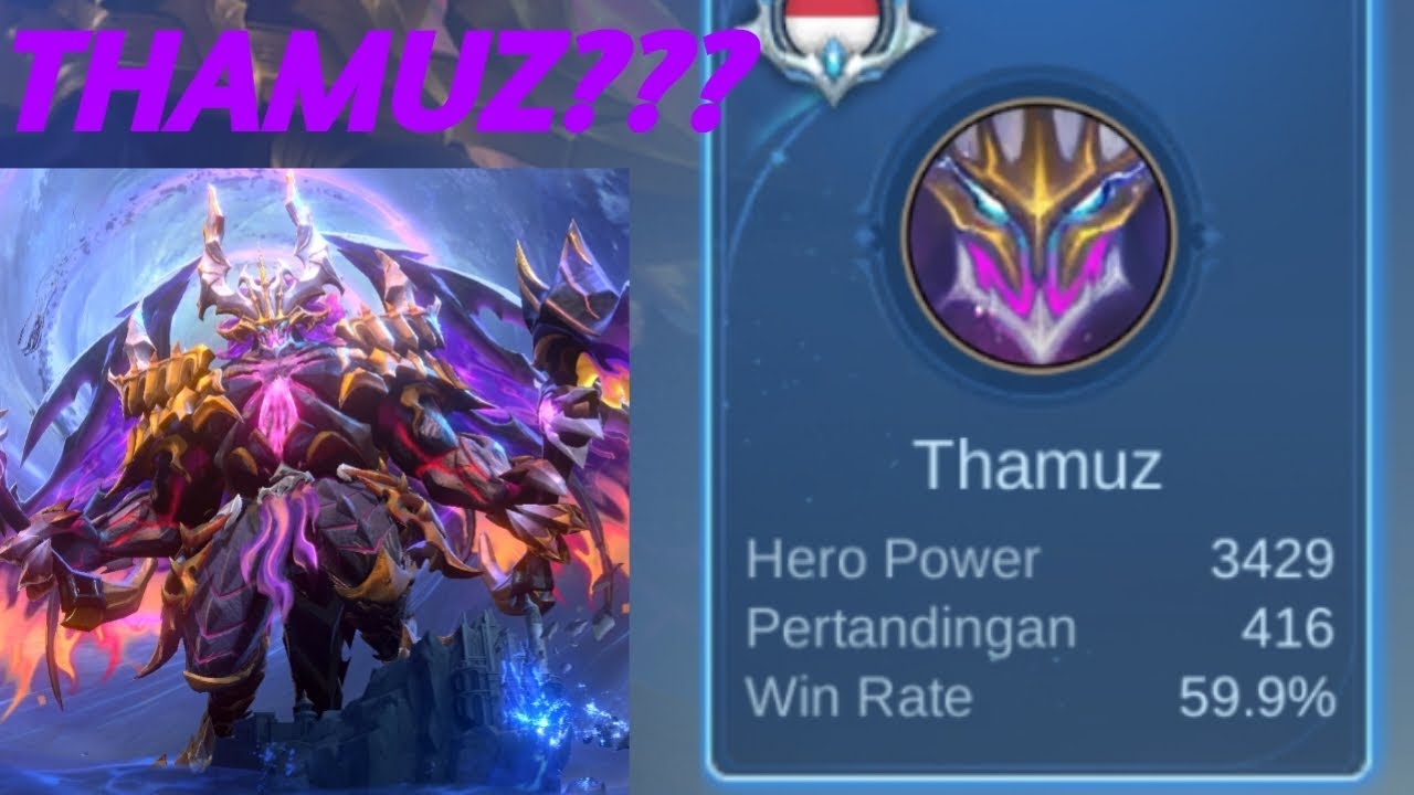 EMPEROR THAMUZ Gameplay  |  Mobile Legend Indonesia (ID) 