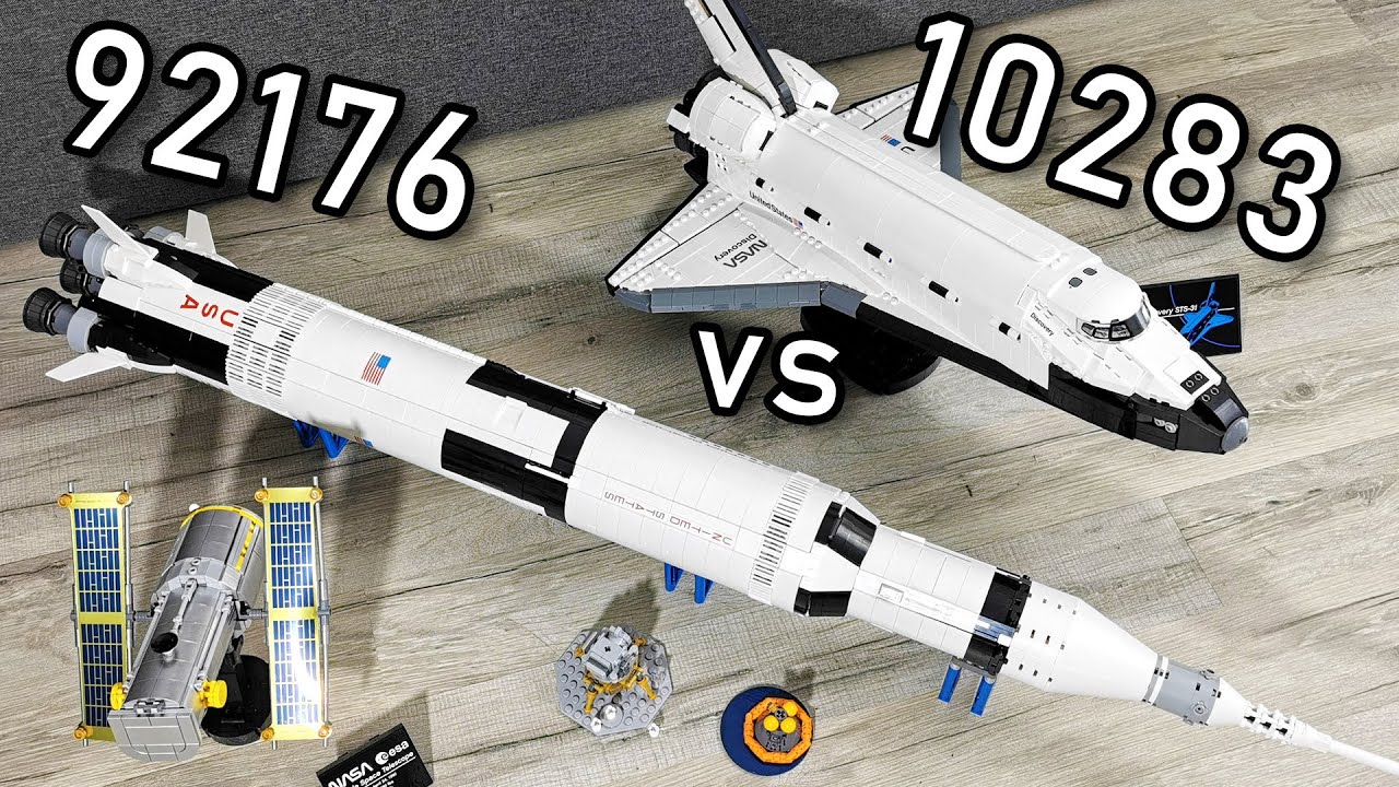 LEGO Space Shuttle Discovery vs LEGO Saturn V | LEGO 10283 vs 92176 | LEGO 92176 vs 10283 | NASA