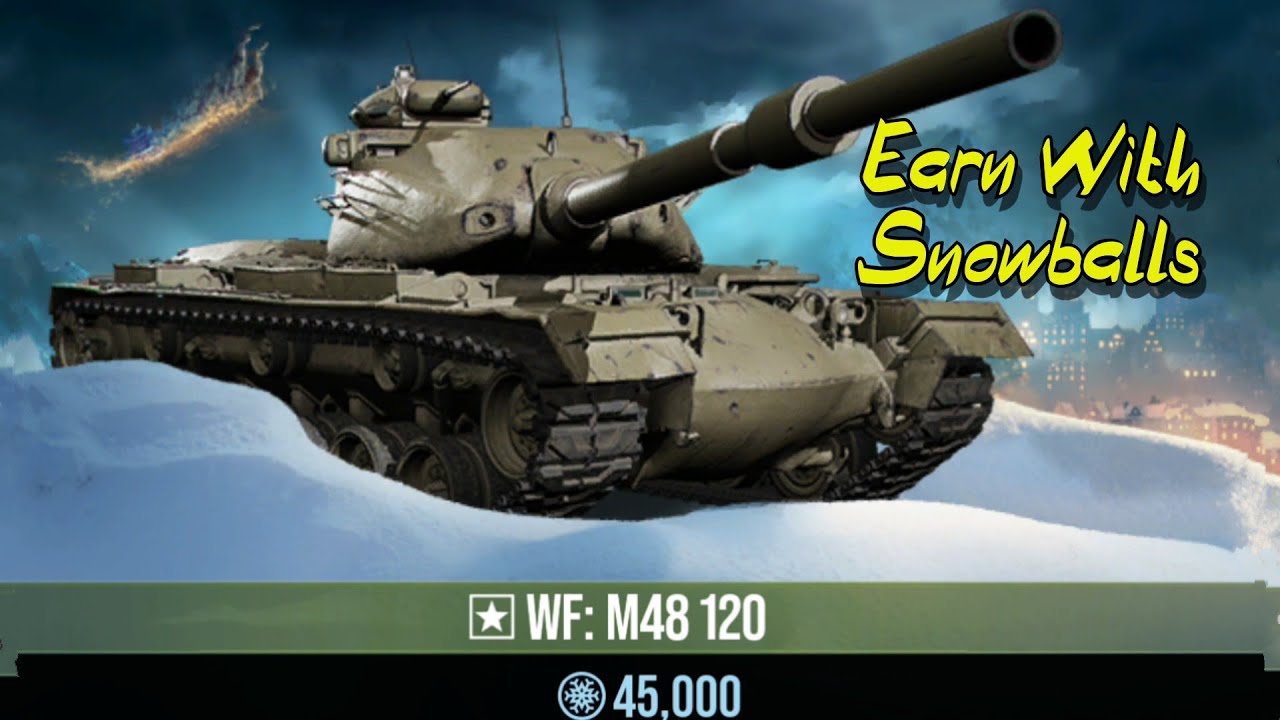 M48A2 120 MM: Заработайте 45000 снежков за танк: World of Tanks Console
