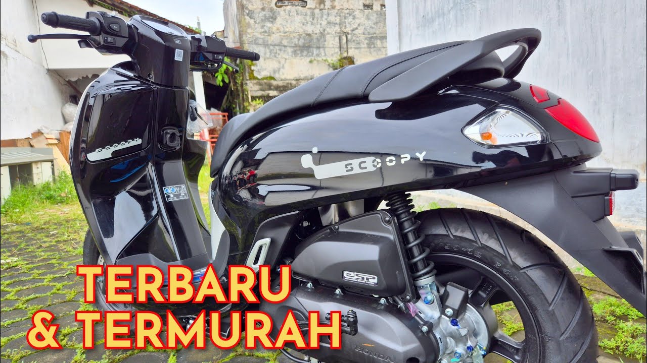 'TERMURAH' | new SCOOPY FASHION BLACK | hitam gloss