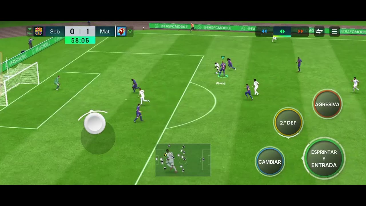 Barcelona vs Real Madrid 1-1 FC Mobile 
