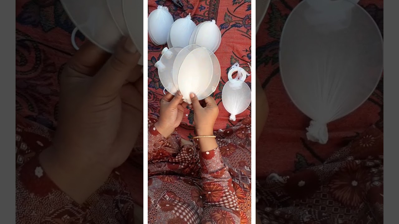 Tutorial Kap Lampu Bunga Stocking untuk Dekorasi
