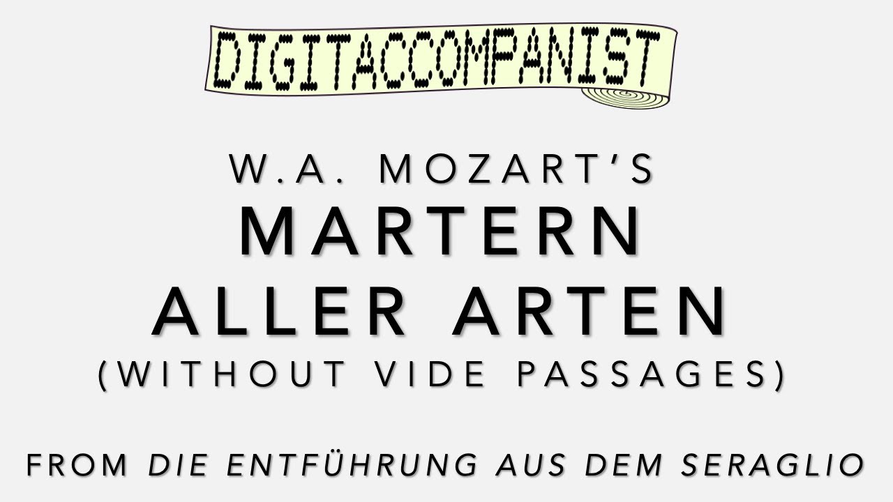 Martern aller Arten (without Vide passages) – Digital Accompaniment