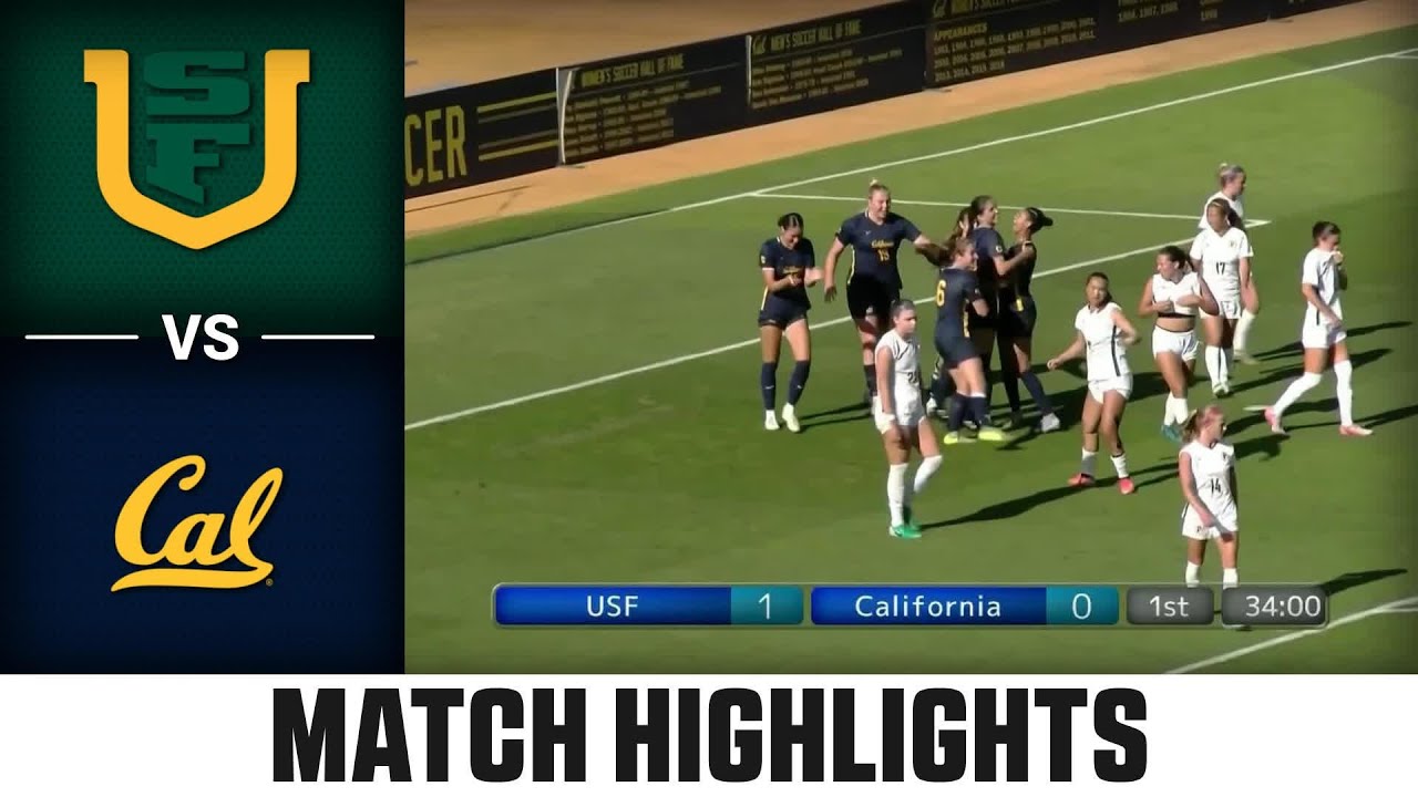 San Francisco vs. California Match Highlights | 2025 ACC Women's Soccer