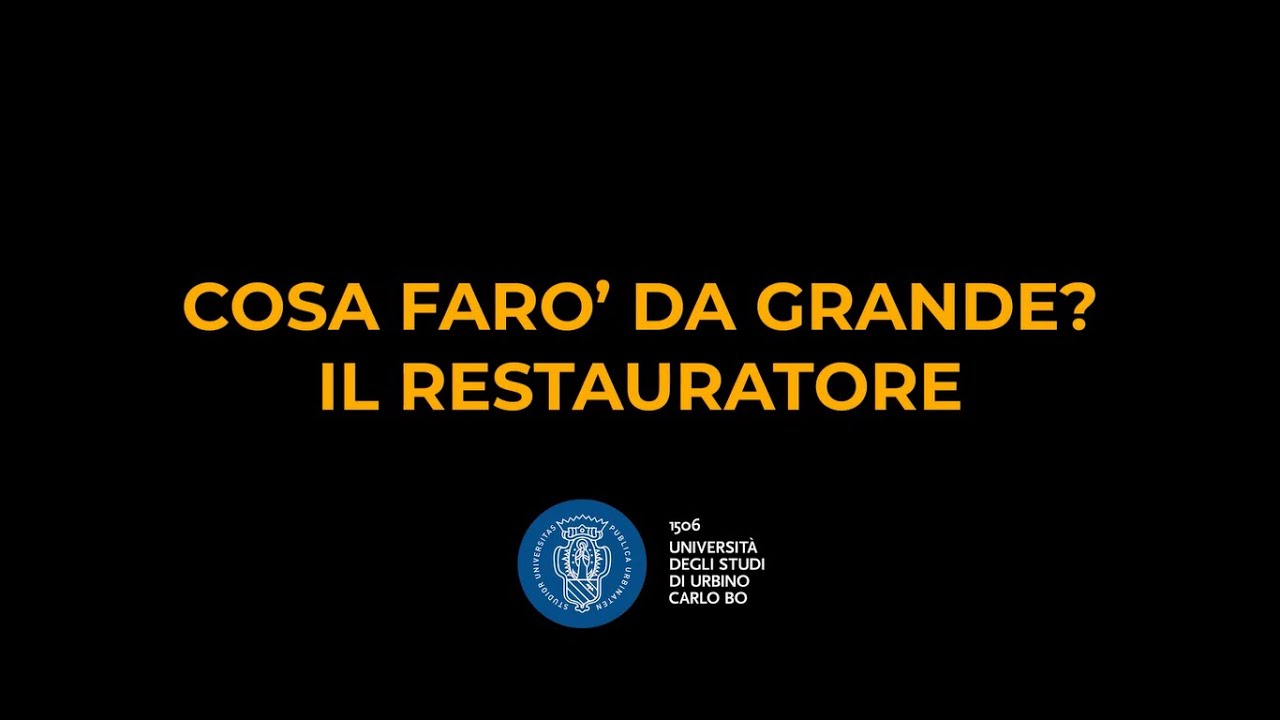 Cosa far&ograve; da grande? Il restauratore
