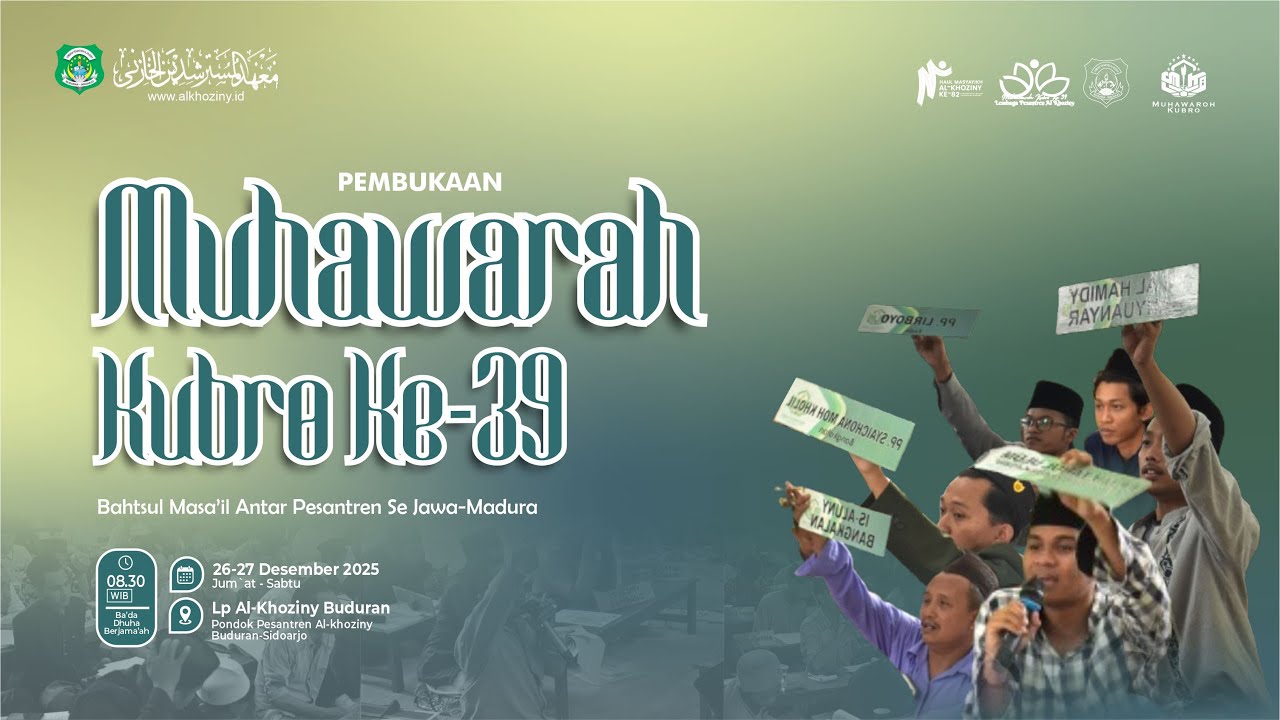 🔴 LIVE | Pembukaan Muhawarah Kubro KE-39 Lp Al-Khoziny Buduran Sidoarjo