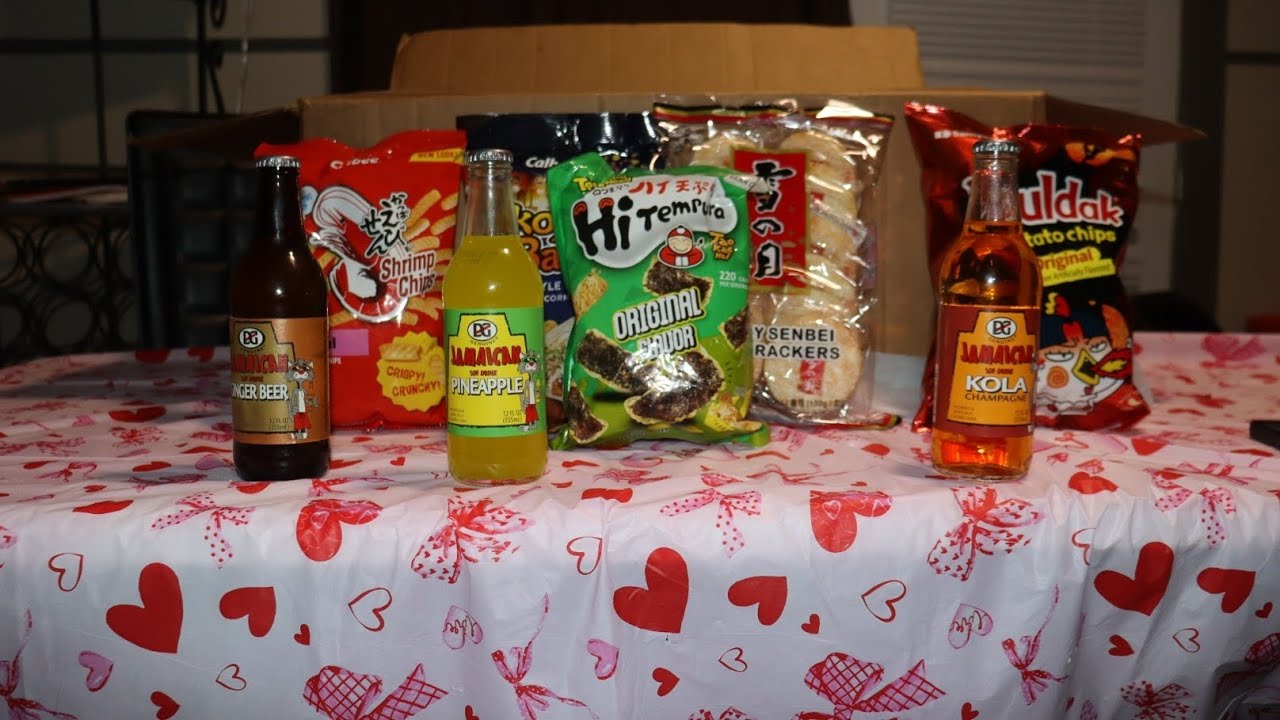 Trying asian snacks 