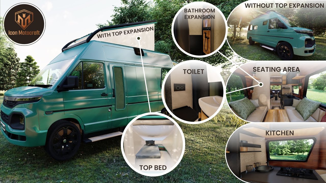 New Tata Winger Caravan Design - Indian Caravan - Icon Motocraft Motorhome