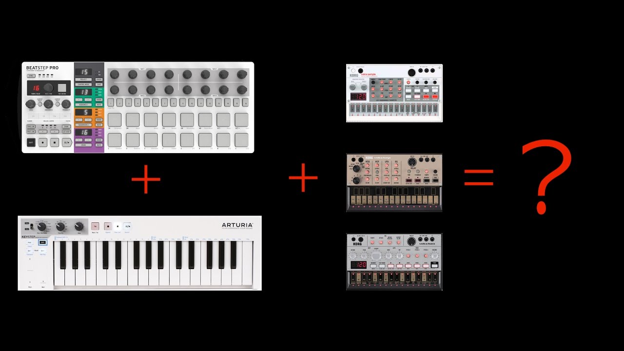 Arturia BeatStep Pro, Keystep and Volca's in sync