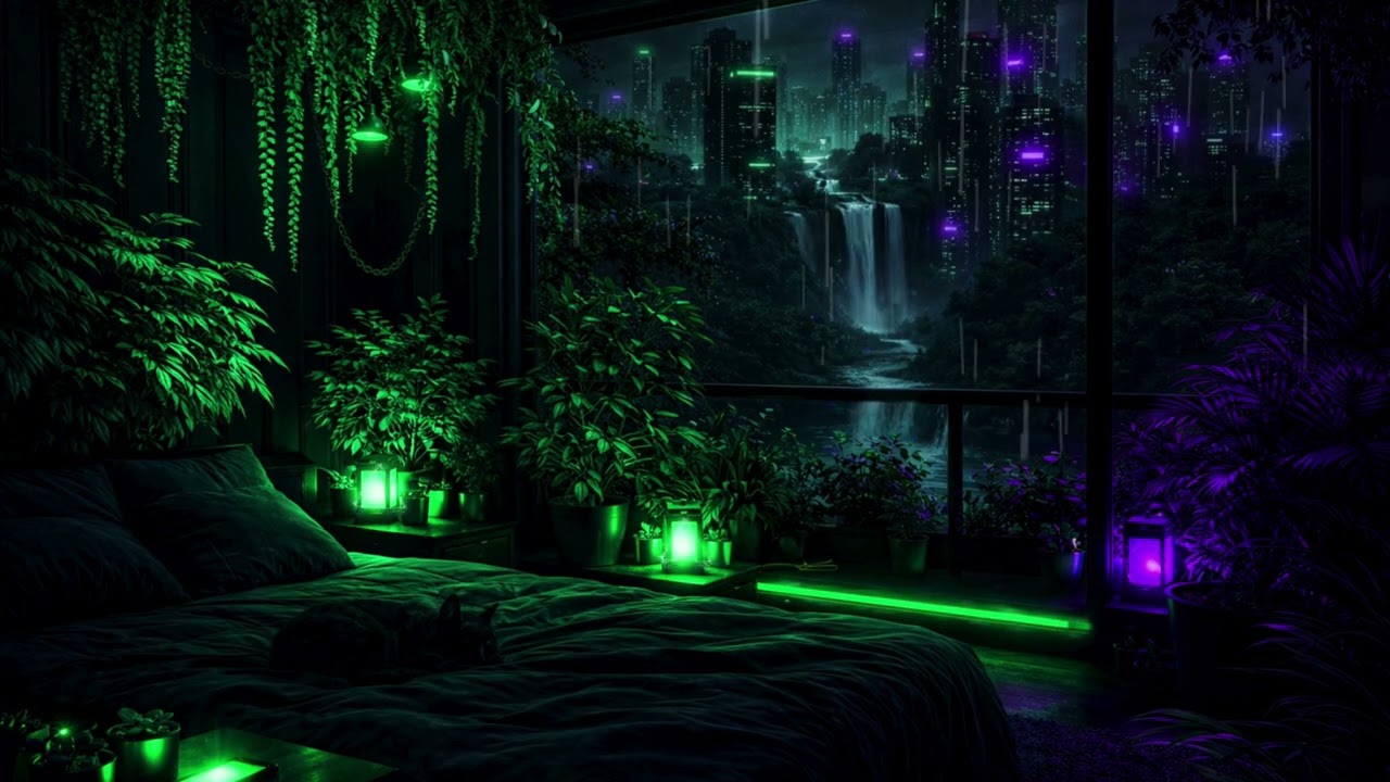 12 Hour Rain & Thunderstorm for Sleep 🌧️ Night City Rain Ambience | Deep Sleep • Relaxing Storm