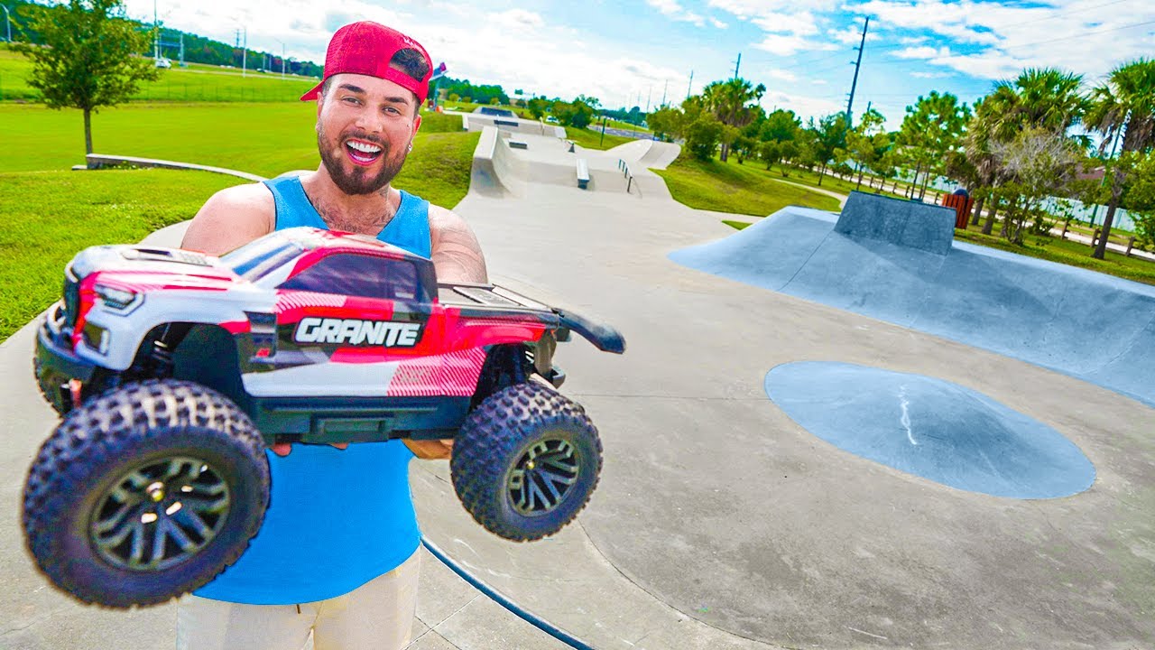 PULEI COM MEU CARRINHO NA PISTA DE BMX !! * a maior rampa de todas * EUA 🇺🇸 