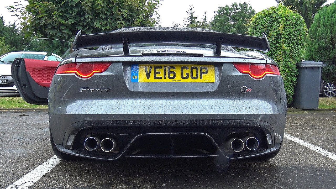 Jaguar F-TYPE SVR Roadster - Start up, Rev & Acceleration!