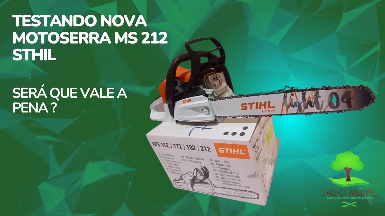 lançamento Stihl motosserra ms 212 será que vale a pena ?