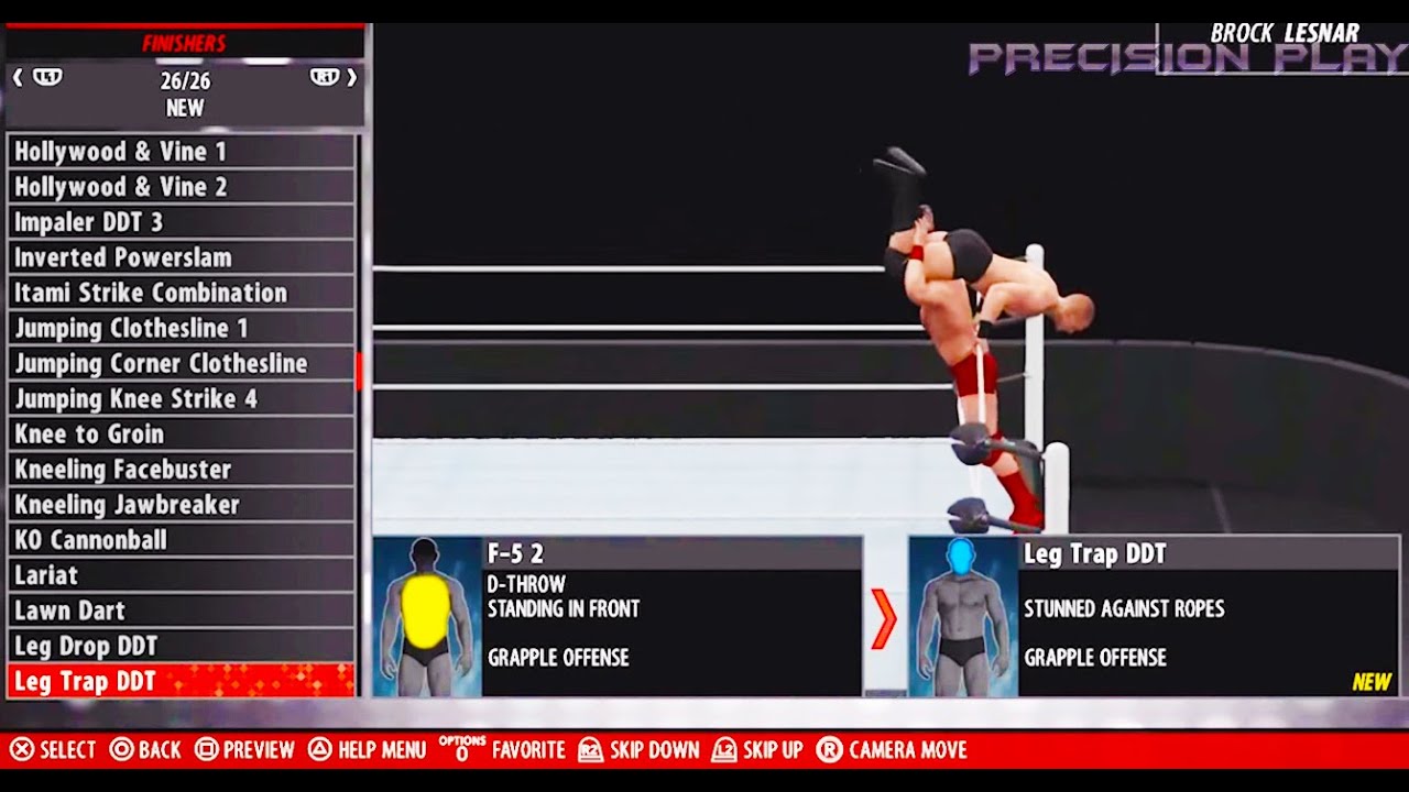 WWE 2K16 - Create A Superstar ALL BRAND NEW MOVES